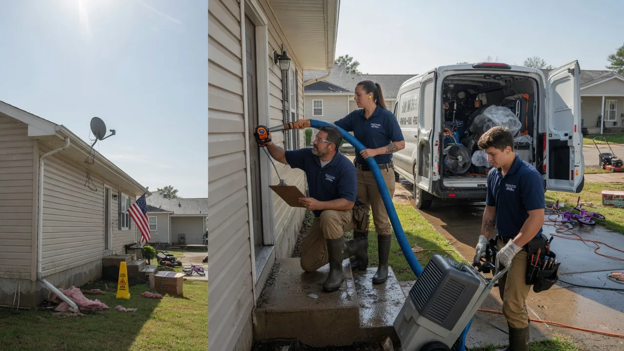 Ceiling Water Damage Restoration in Montrose, IA near me